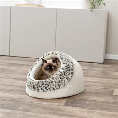 Trixie Kattenmand Iglo Leo Soft Pluche Creme / Panterprint