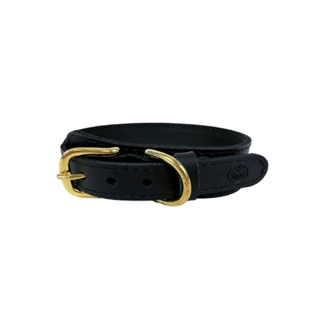 Sazzz Halsband Hond Pioneer Classic Leer Zwart