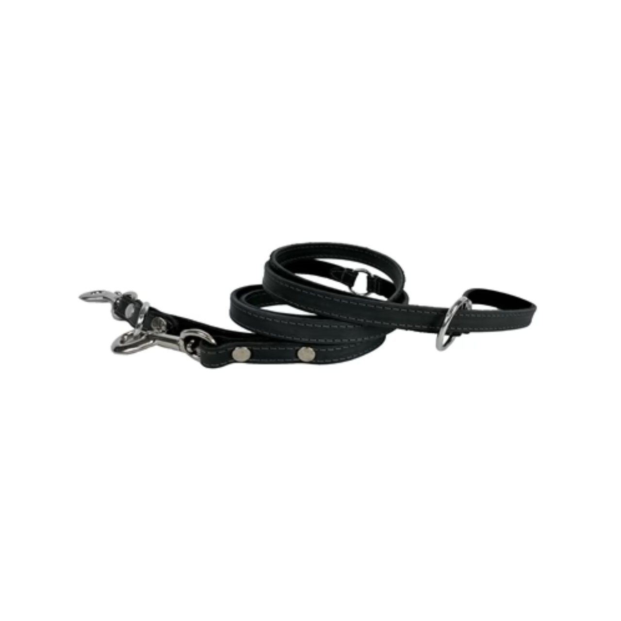 Sazzz Hondenriem Fearless Vintage Verstelbaar Leer Antraciet