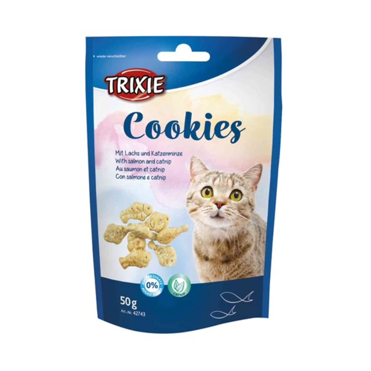 Trixie Cookies with Salmon and Catnip