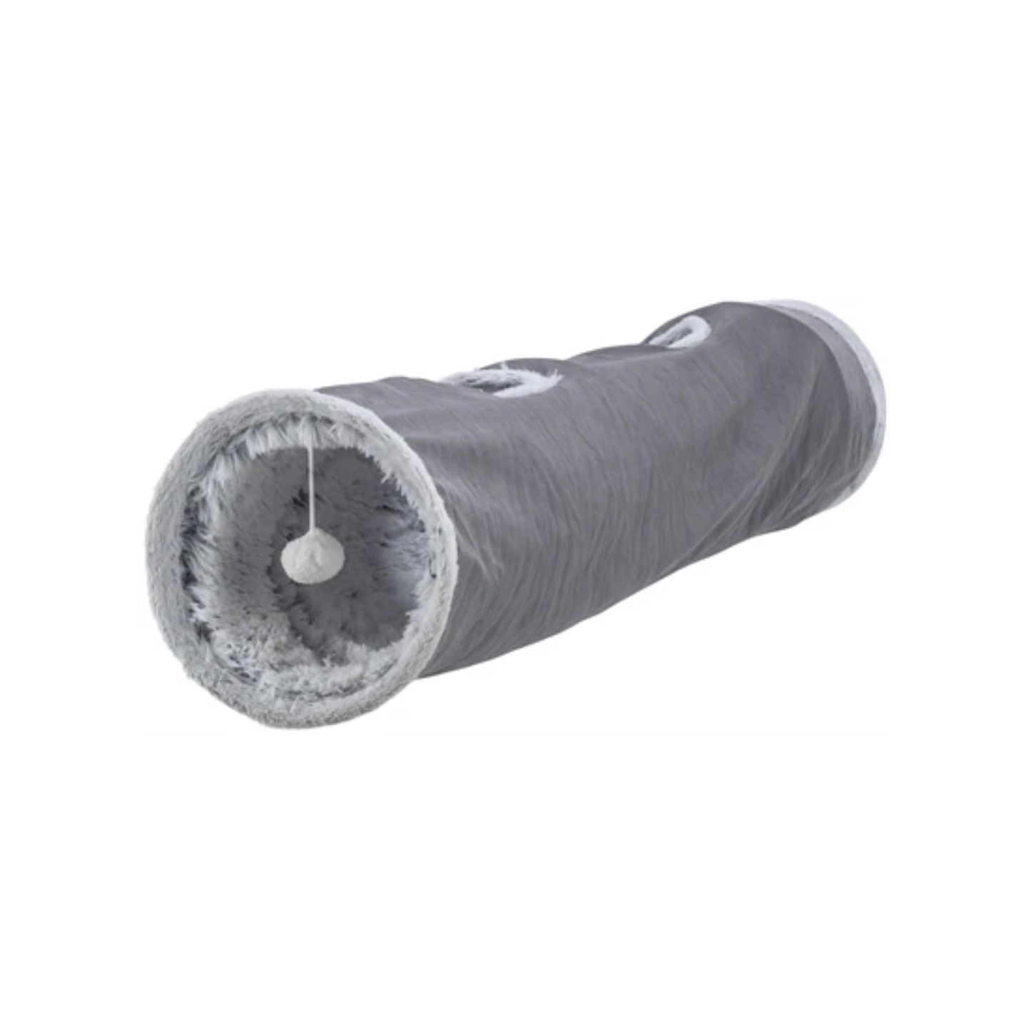 Trixie Cat Play Tunnel Harvey Velours / Plush Grey