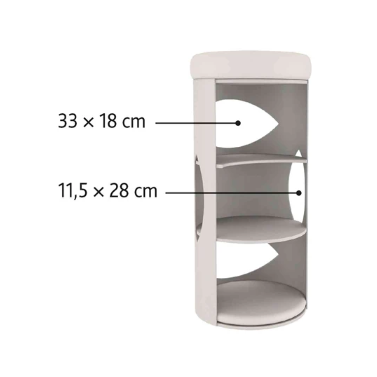 Trixie Scratching Post Gracia Light Gray / Gray