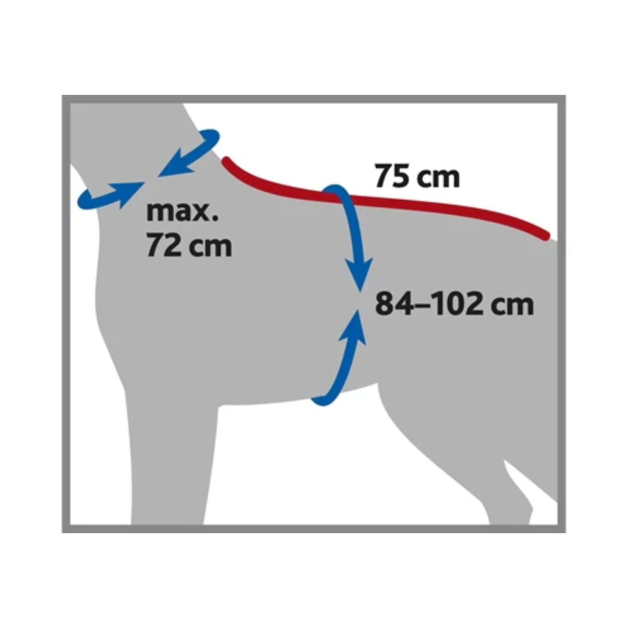 Trixie Bathrobe Dog Terrycloth Gray