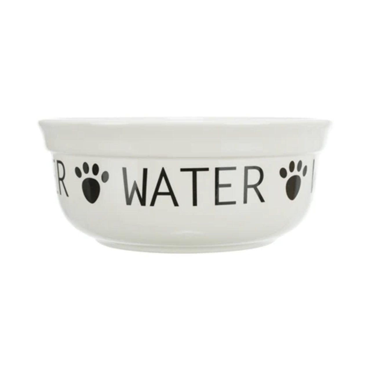 Trixie Dog Drinking Bowl Water Ceramic White / Black