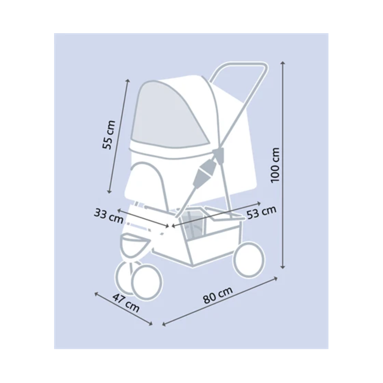 Trixie Dog Buggy Black