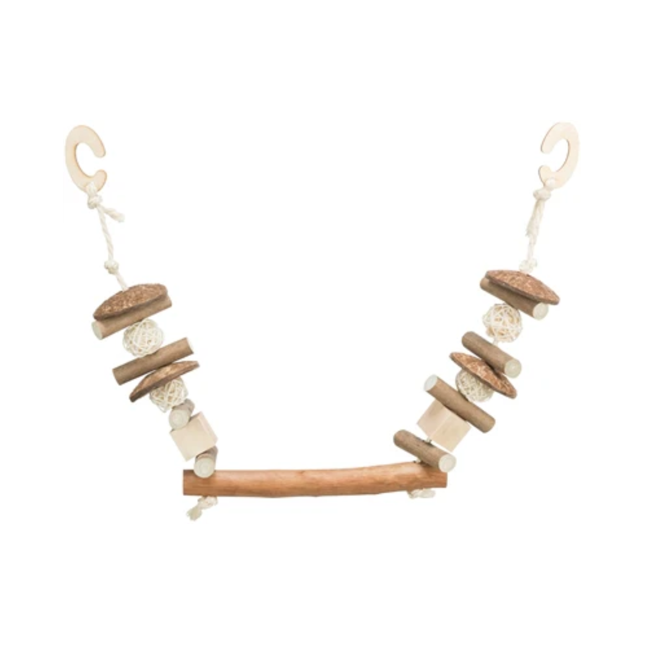 Trixie Nibble Swing Coconut/Wood/Rattan