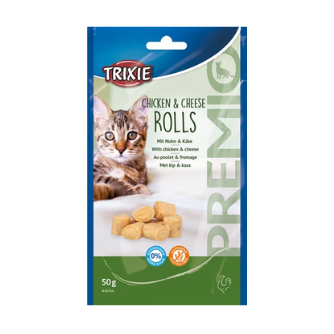 Trixie Premio Chicken & Cheese Rolls for Cats Gluten Free