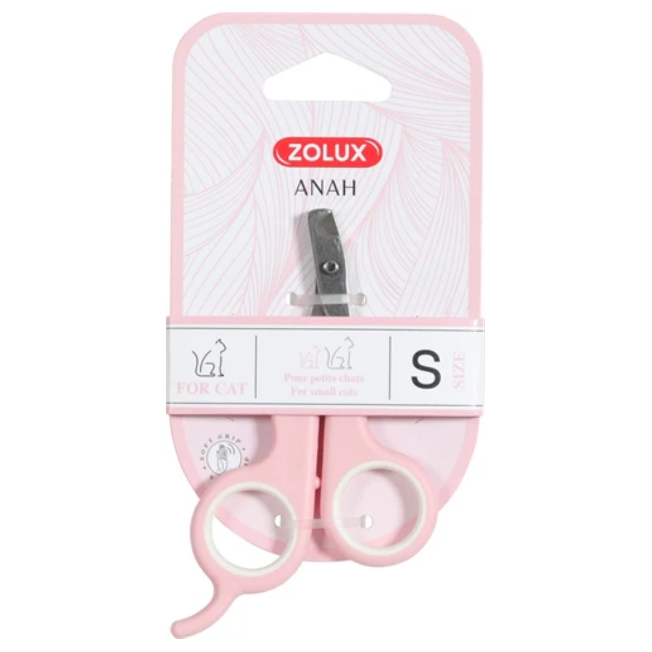 Zolux Anah Nail Scissors Pink/White