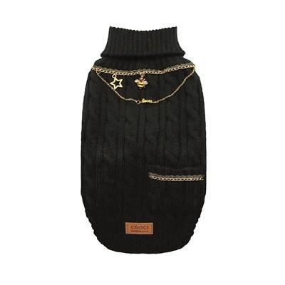 Croci Hondentrui Met Ketting Goudkleurig / Zwart