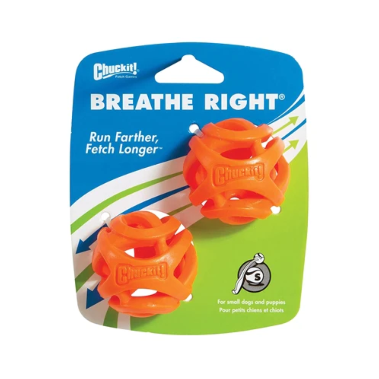 Chuckit Breathe Right Fetch Ball Orange