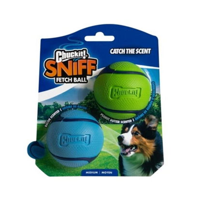 Chuckit Sniff Fetch Ball Combo Peanut Butter &amp; Bacon