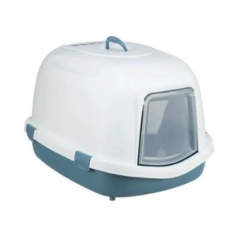 Trixie Kattenbak Primo Xxl Top Met Kap Blauw / Wit