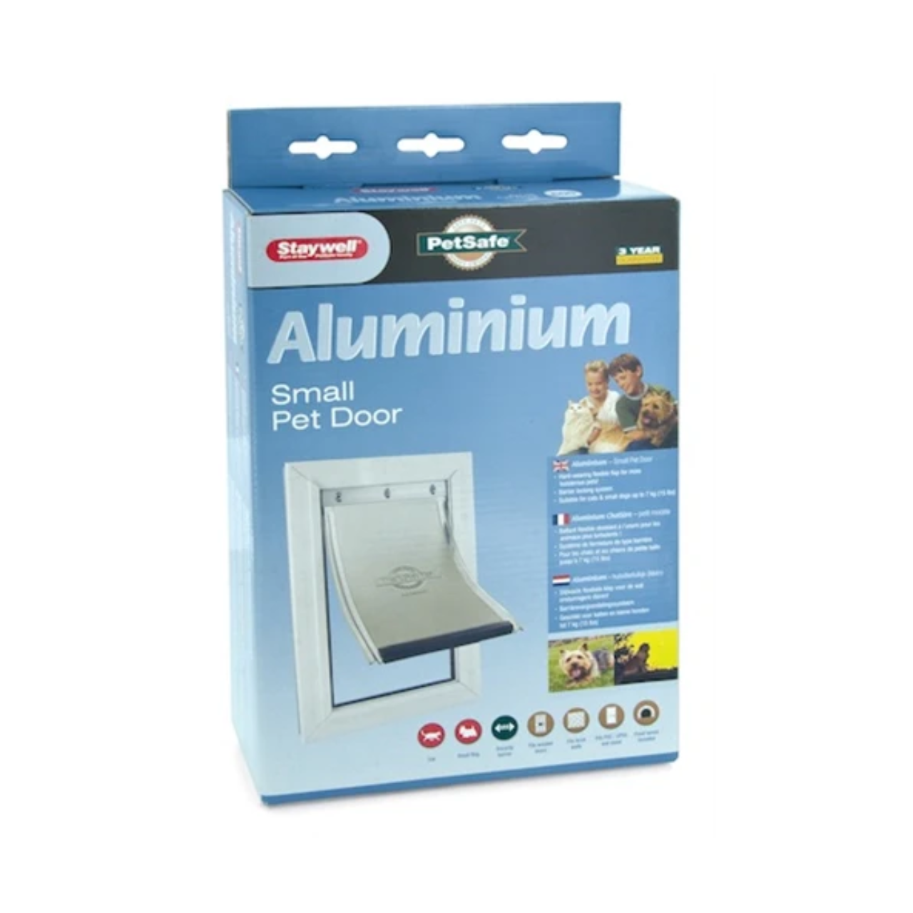 Petsafe Dog Flap Up to 7 Kg Aluminum White