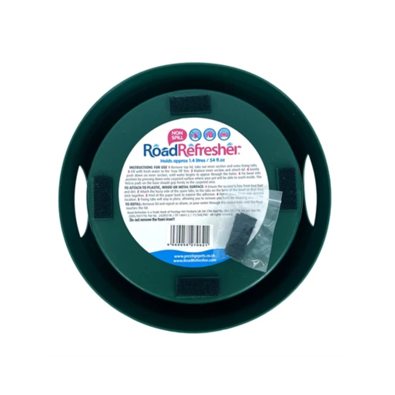 Road Refresher Drinking Bowl for on the Road Green