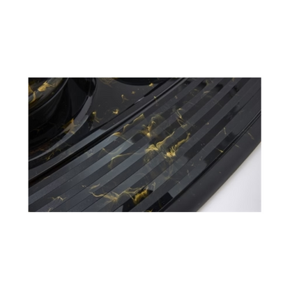 Savic Butler Food and Drinking Bowl with Tray Marble Black/Gold