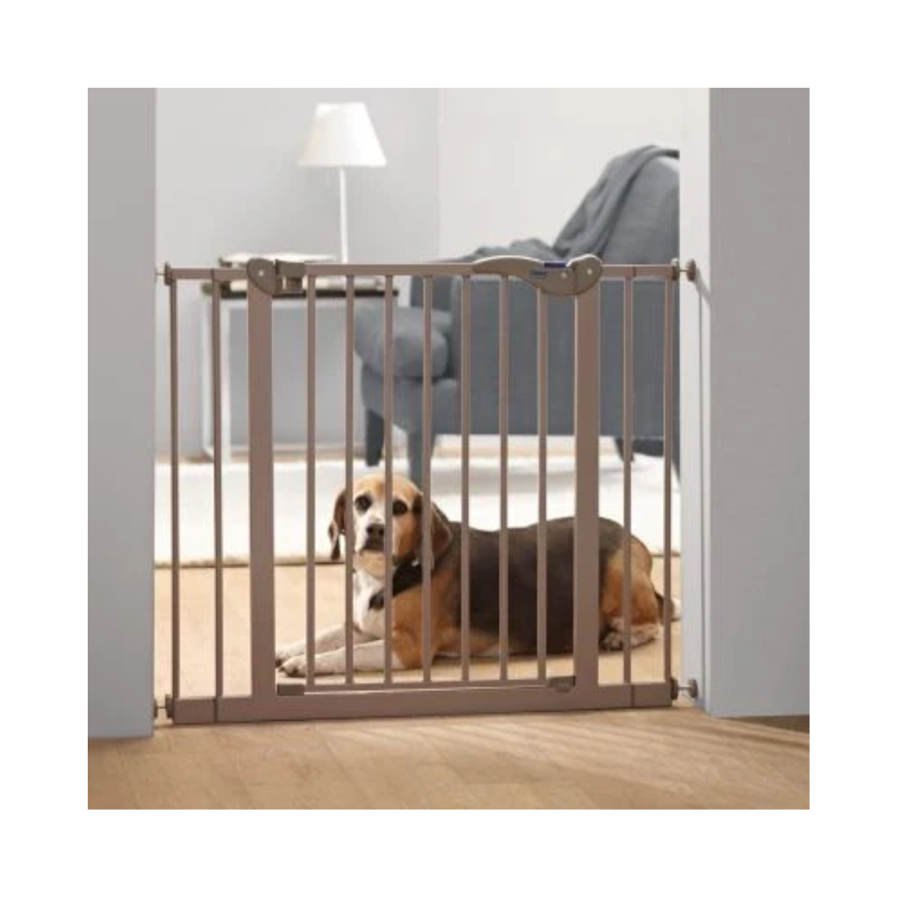 Savic Dog Barrier Fence with Small Door Gray