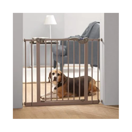 Savic Dog Barrier Fence with Small Door Gray