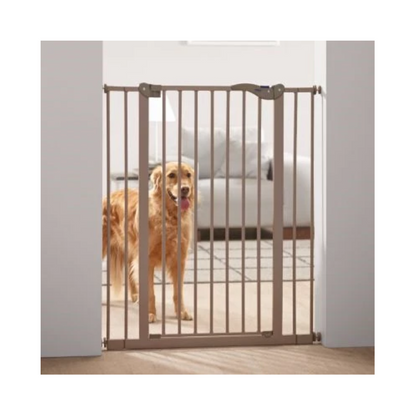 Savic Dog Barrier Fence with Small Door Gray