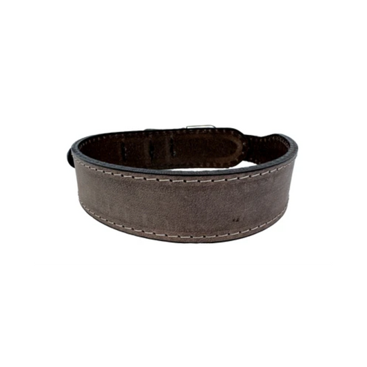 Sazzz Dog Collar Boho Vintage Leather Brown