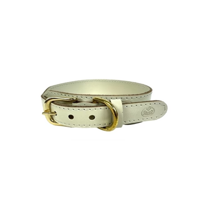 Sazzz Collar Dog Pioneer Classic Leather Cream