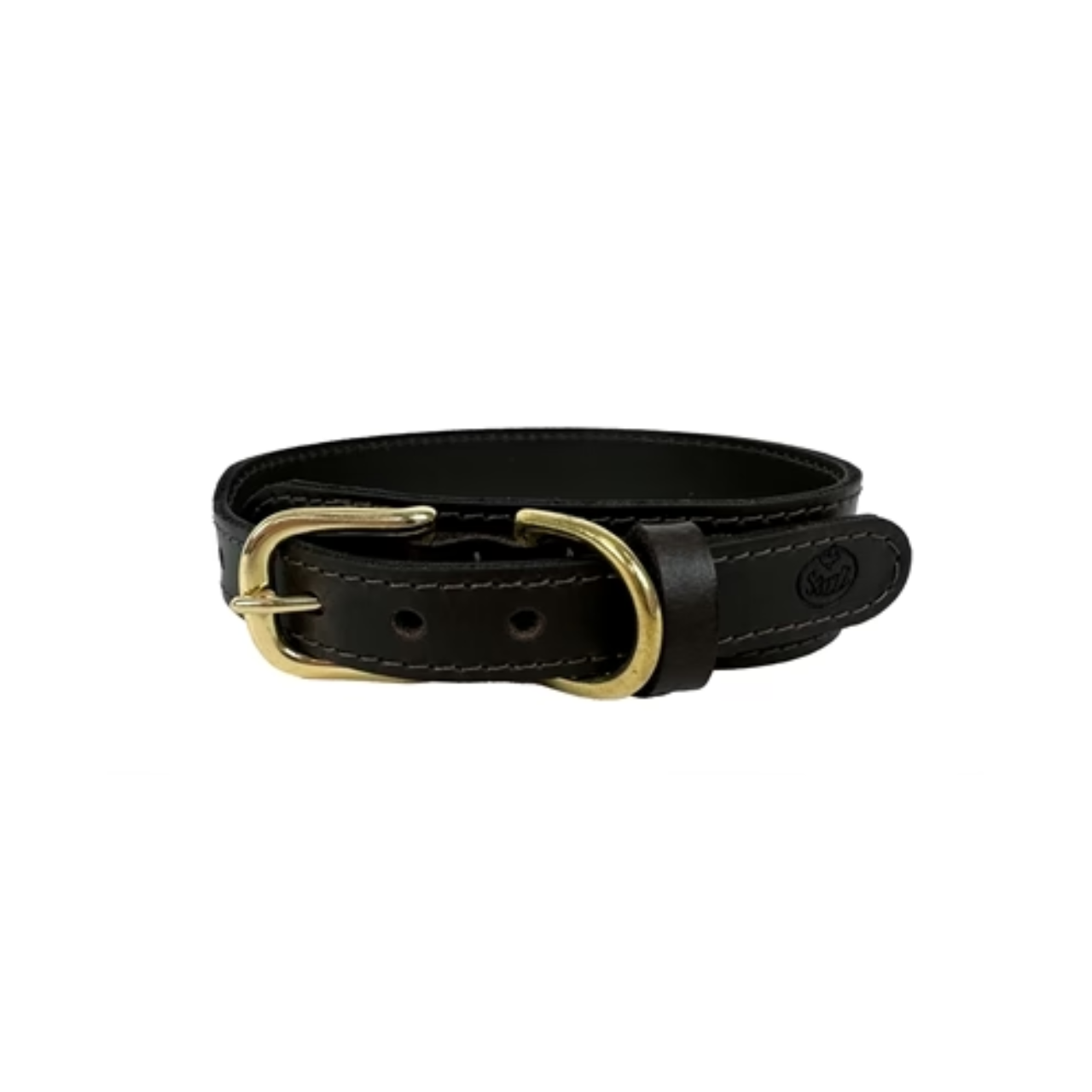 Sazzz Halsband Hond Pioneer Classic Leer Donkerbruin