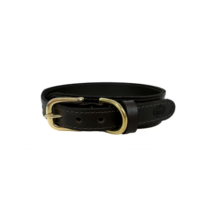 Sazzz Halsband Hond Pioneer Classic Leer Donkerbruin