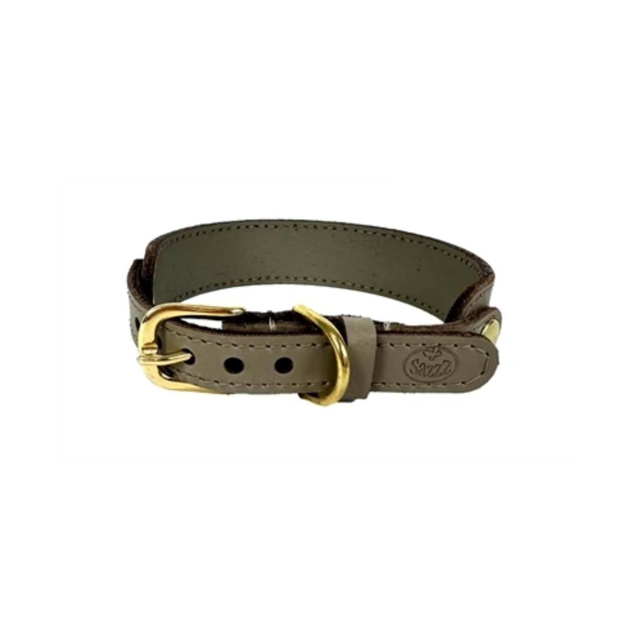 Sazzz Dog Collar Sweetie Classic Leather Taupe