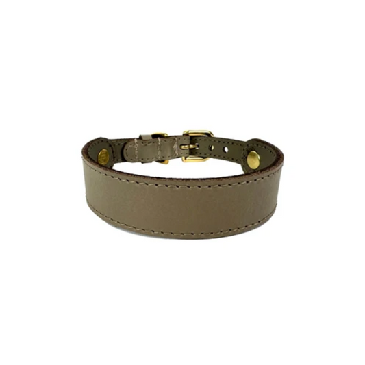 Sazzz Dog Collar Sweetie Classic Leather Taupe