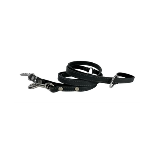 Sazzz Dog Leash Fearless Vintage Adjustable Leather Anthracite