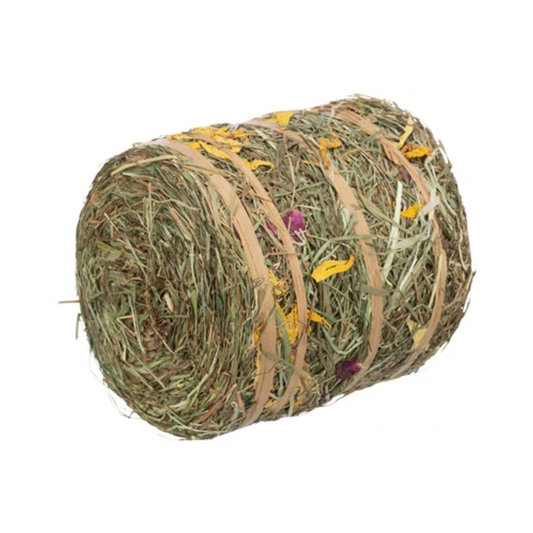 Trixie Hay Roll with Blossoms