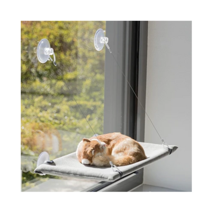 Trixie Cat Basket Hammock Window Velours Gray