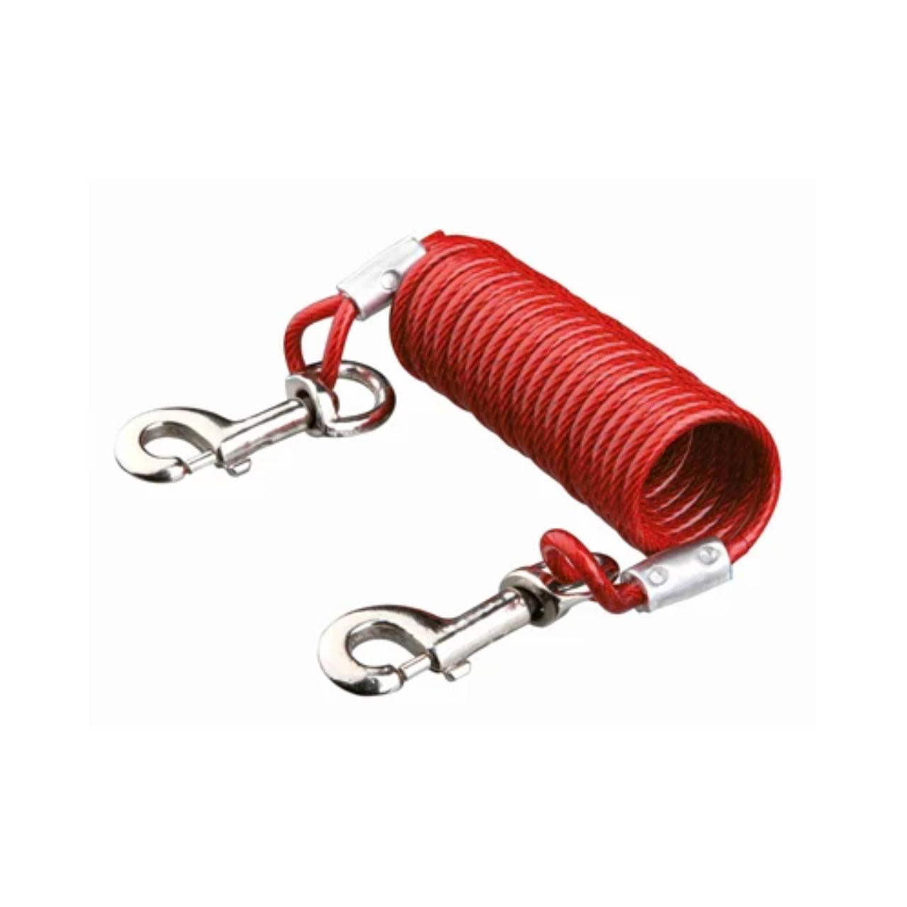 Trixie Mooring Line with Spiral Cable Red