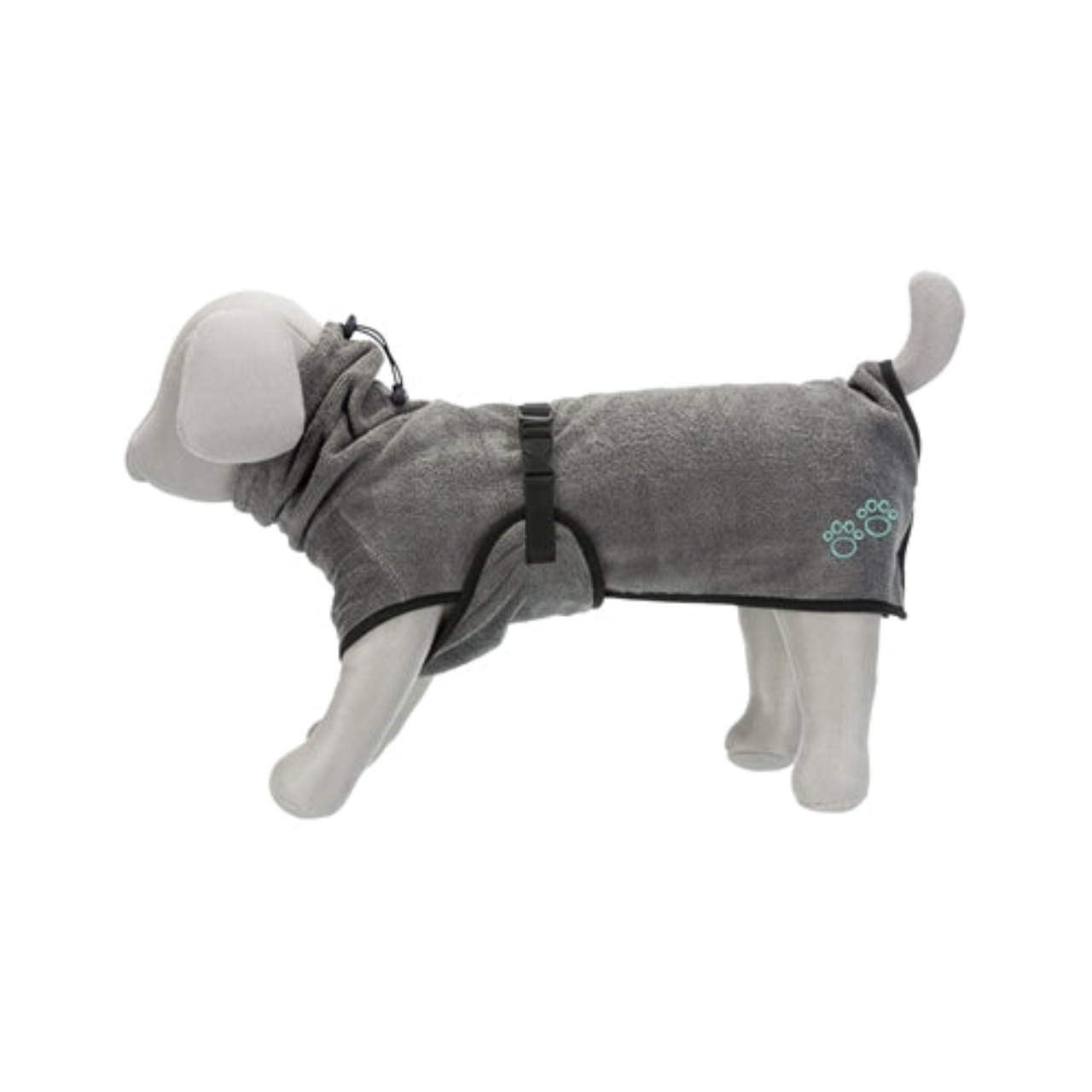 Trixie Bathrobe Dog Terrycloth Gray
