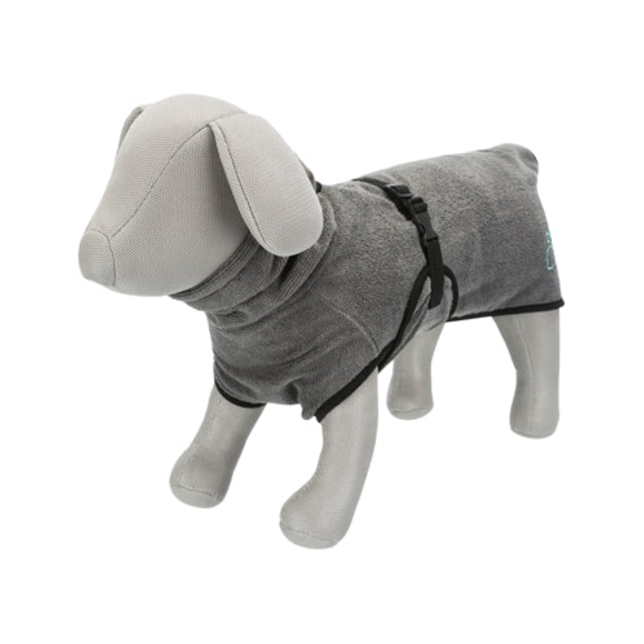 Trixie Bathrobe Dog Terrycloth Gray
