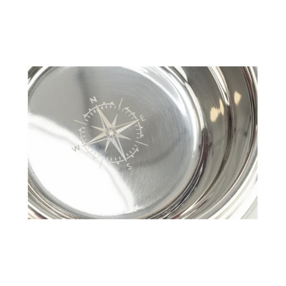 Trixie Be Nordic Set Food Bowl / Water Bowl Wood / Stainless Steel White