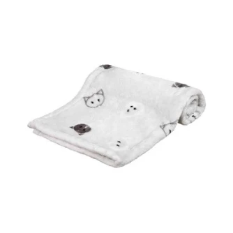 Trixie Deken Mimi Softpluche Lichtgrijs