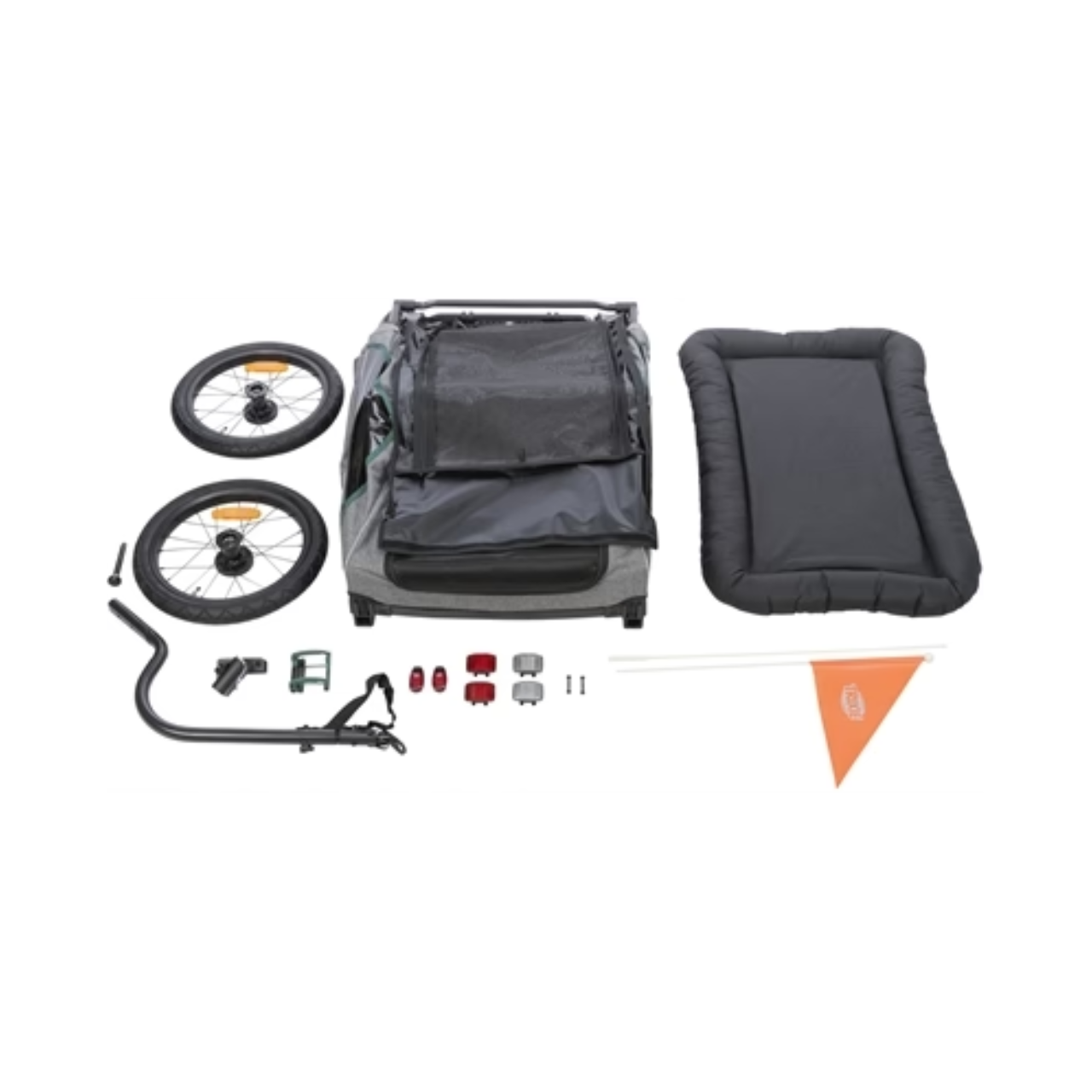 Trixie Bicycle Trailer Gray / Sage