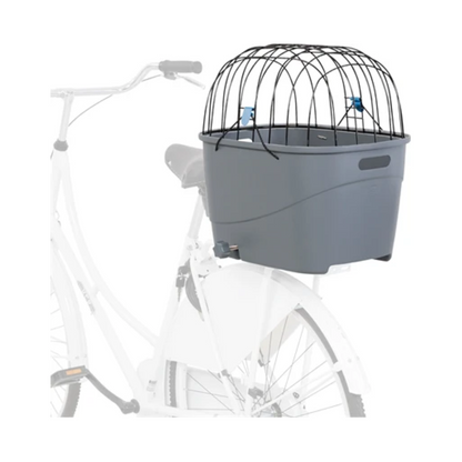 Trixie Bicycle Basket for Luggage Carrier with Wire Dome Plastic Gray 