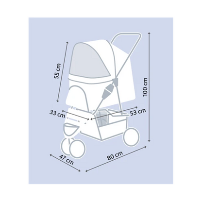 Trixie Dog Buggy Black 