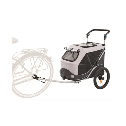 Trixie Dog Bike Trailer Foldable Gray