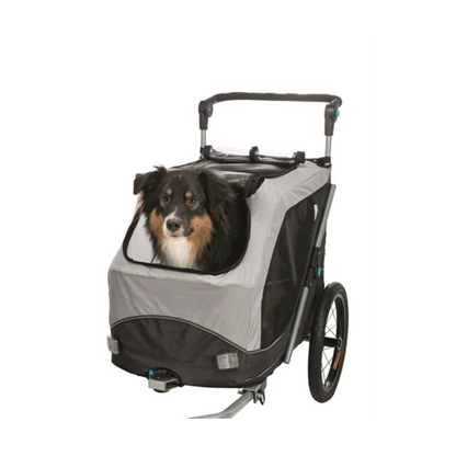 Trixie Dog Bike Trailer Foldable Gray