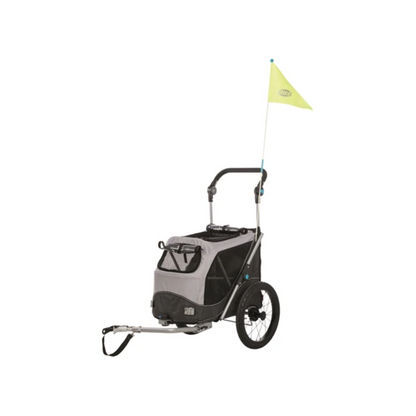 Trixie Dog Bike Trailer Foldable Gray