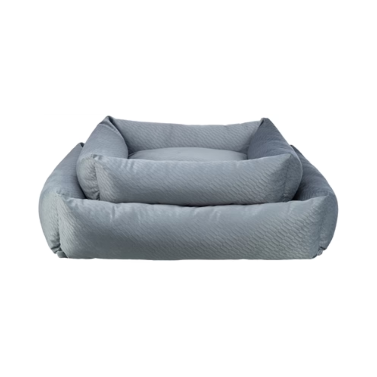 Trixie Dog Basket Alena Square Blue/Gray