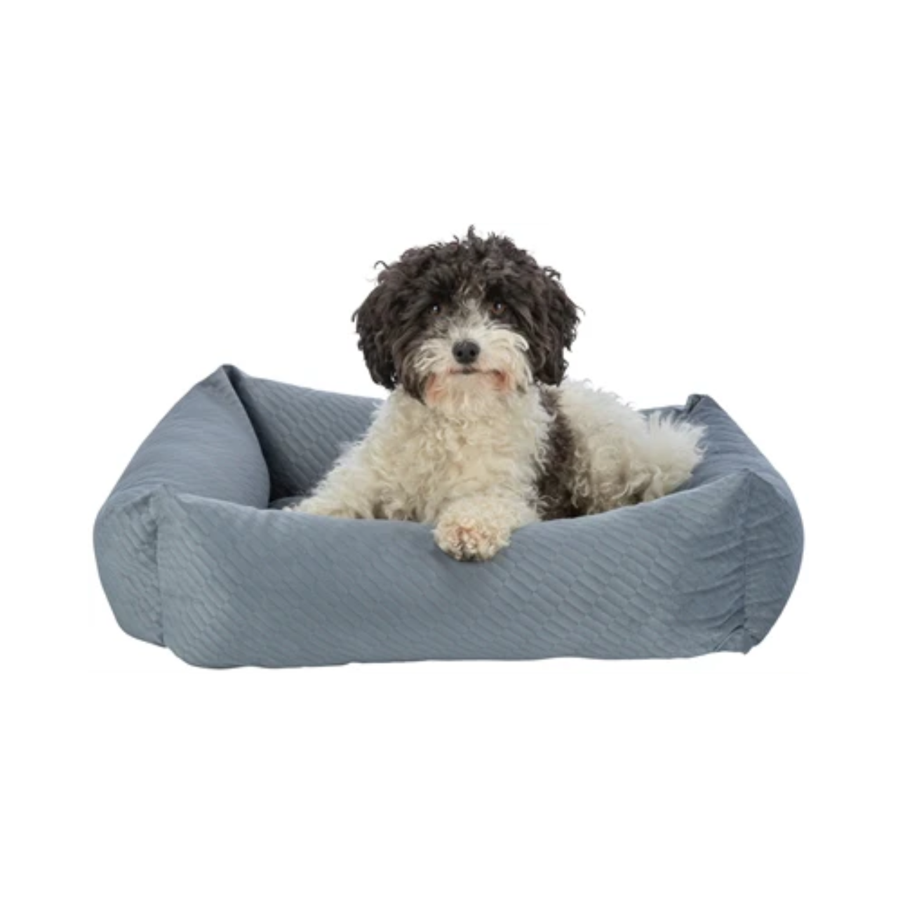 Trixie Dog Basket Alena Square Blue/Gray