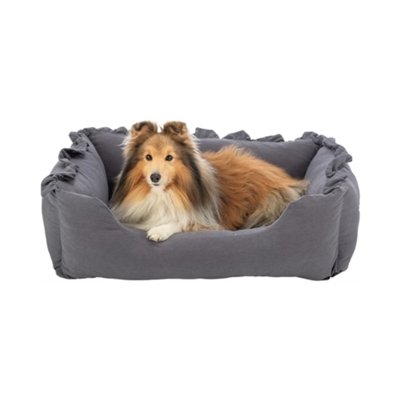 Trixie Dog Basket Amelie Square Dark Gray