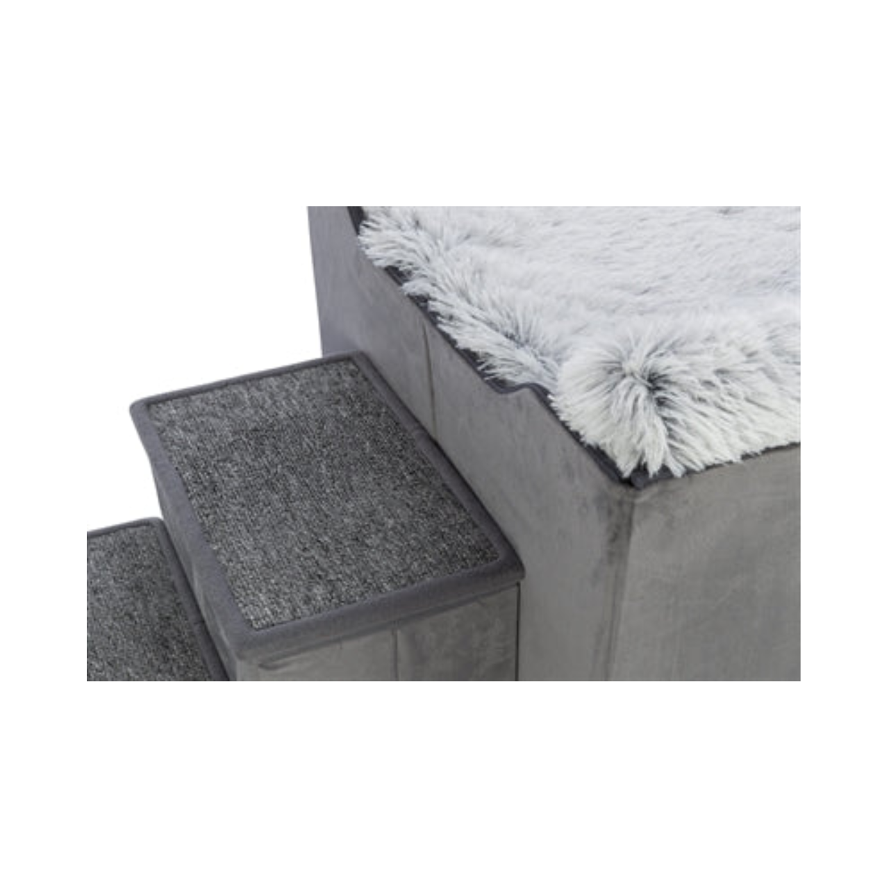 Trixie Dog Basket House Harvey With Stairs Gray / White