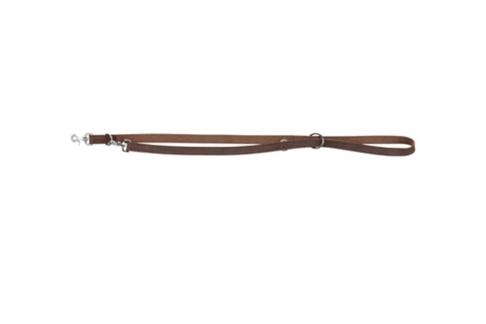 Trixie Dog Leash Rustic Adjustable Greased Leather Dark Brown