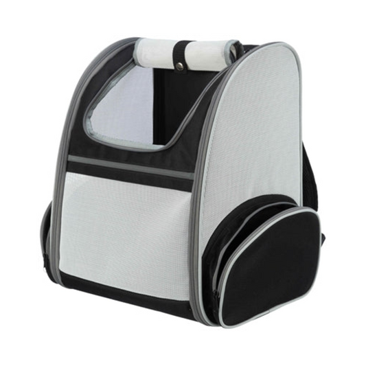 Trixie Dog Bag Backpack Chloe Light Gray / Black