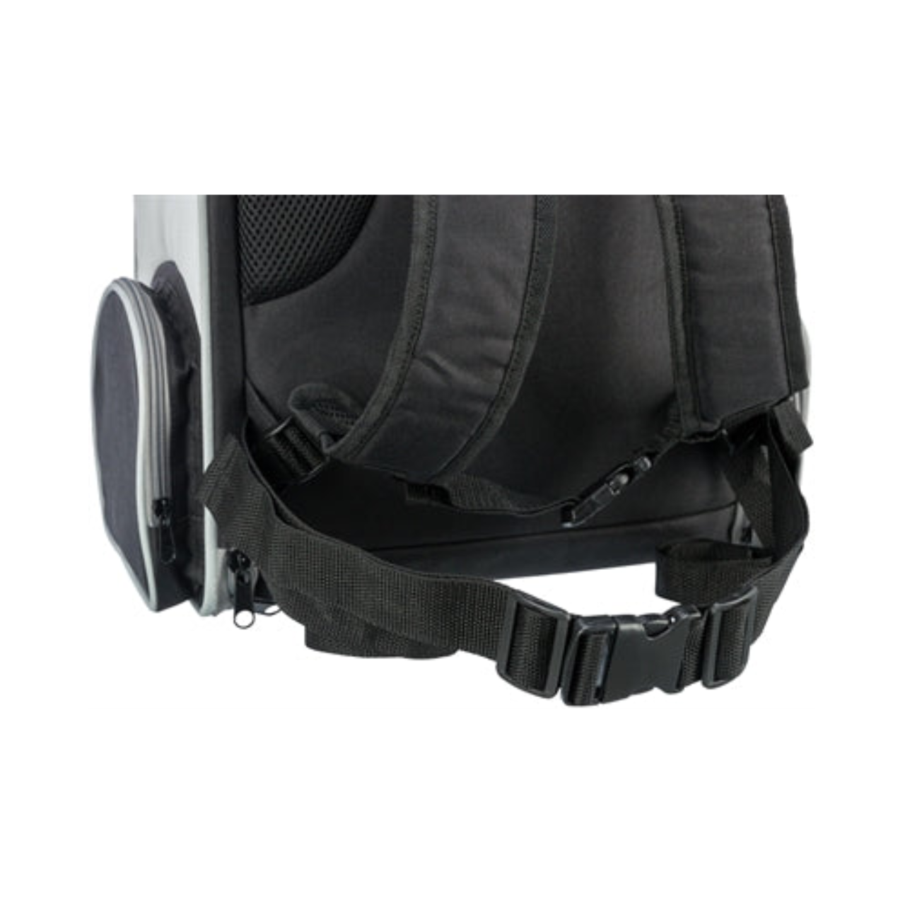 Trixie Dog Bag Backpack Chloe Light Gray / Black