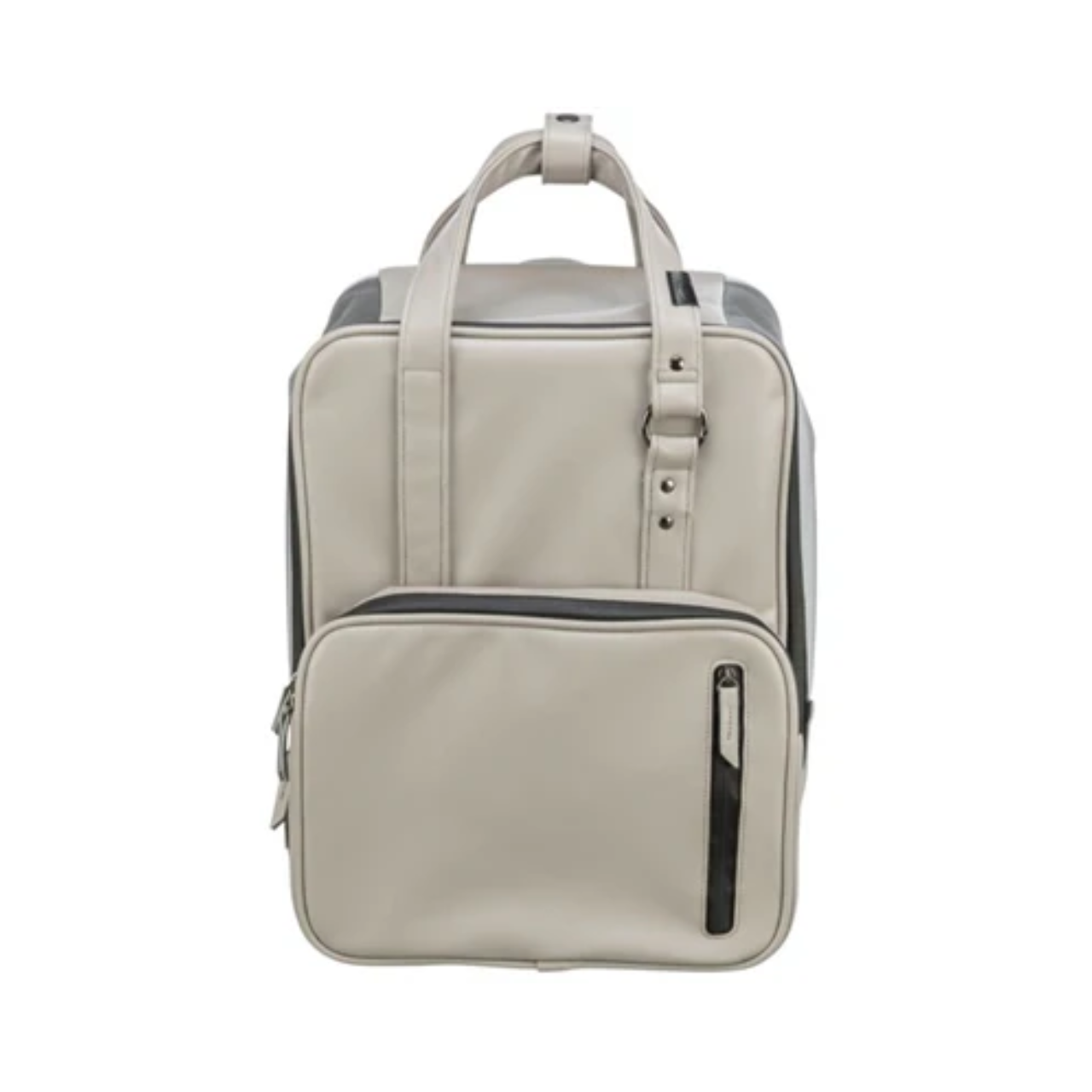 Trixie Dog Bag Backpack Citystyle Faux Leather Light Gray